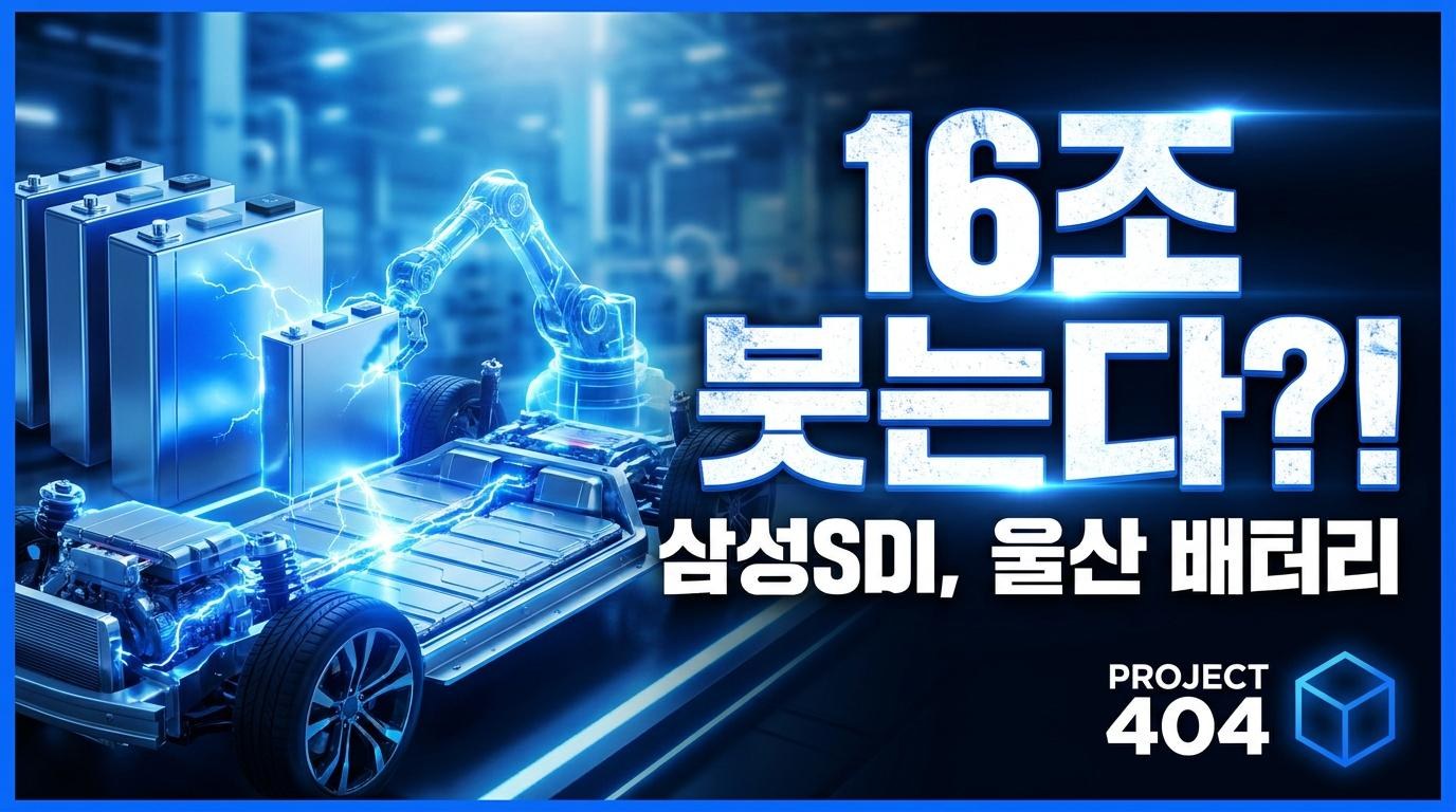 삼성SDI, 울산에 16조 투자 — 전고체·LFP·나트륨 배터리 양산 거점