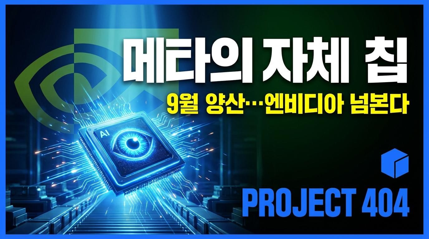 메타, 자체 AI칩 '아이리스' 9월 양산 — 엔비디아 의존 줄인다