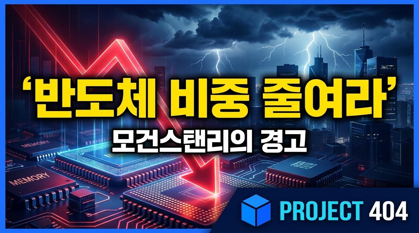 '반도체 저주' 또?! 모건스탠리, 한국 반도체 비중축소 권고에 삼성·SK 흔들