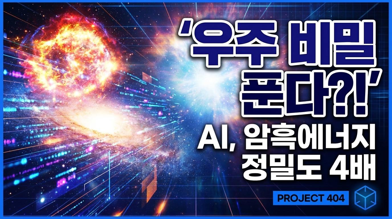 AI로 '암흑에너지' 정밀도 4배 — 초신성 이미지가 우주를 푼다