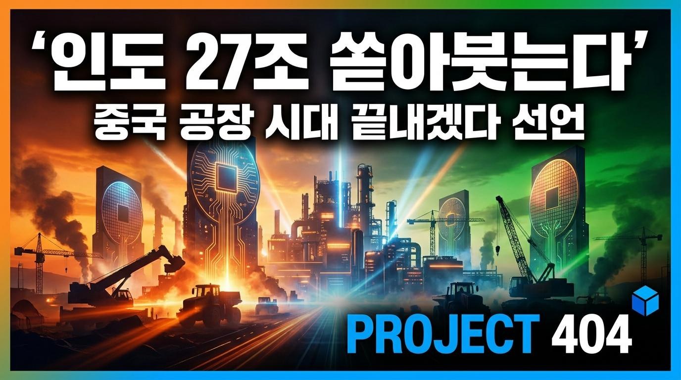 인도, 반도체·스마트폰에 27조원 붓는다 — '중국 대체' 승부수