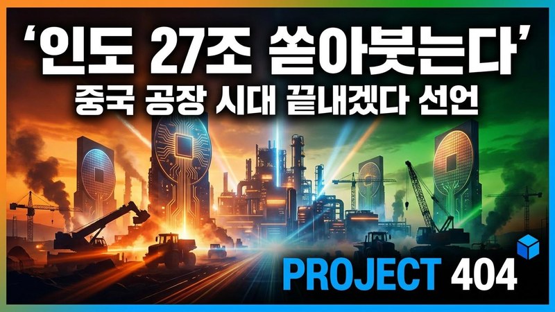 인도, 반도체·스마트폰에 27조원 붓는다 — '중국 대체' 승부수