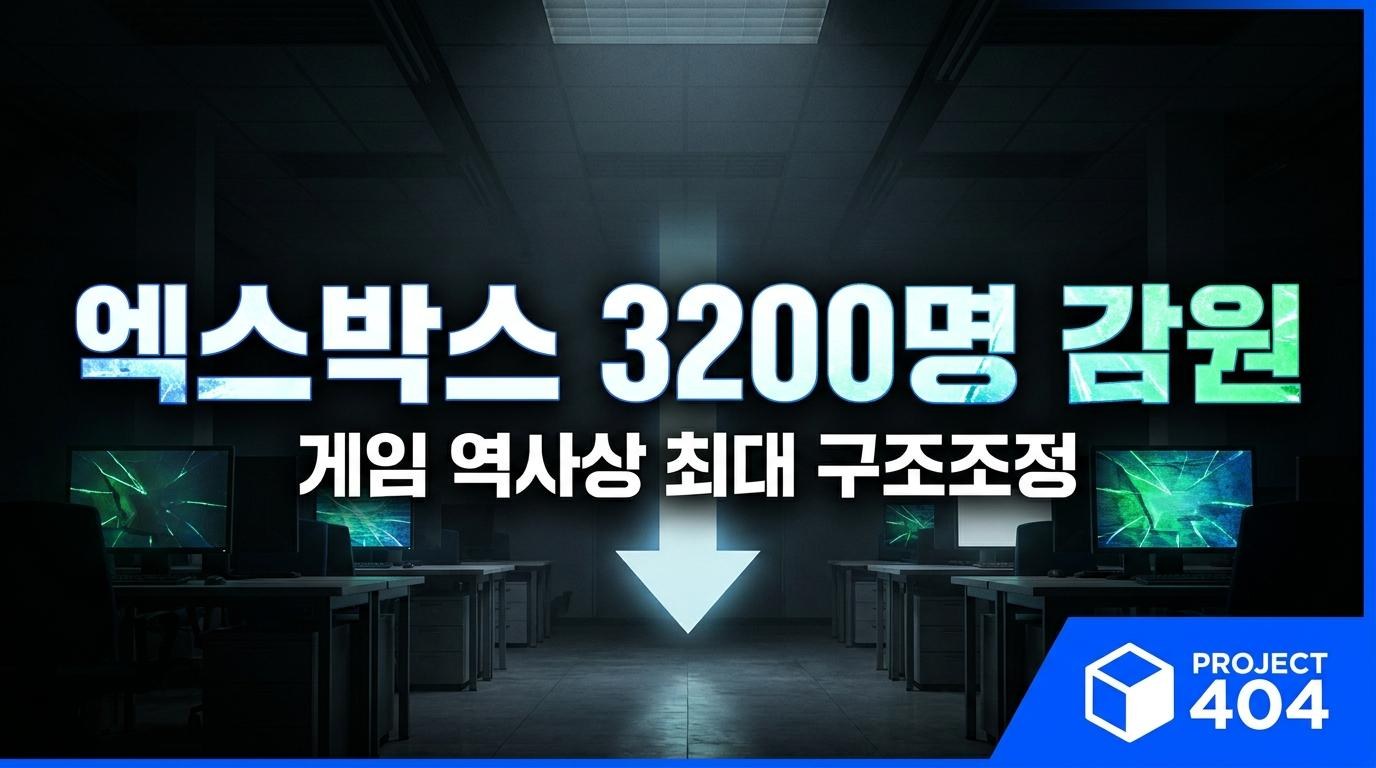 MS 엑스박스, 3200명 감원·스튜디오 정리 — 게임 역사상 최대 구조조정