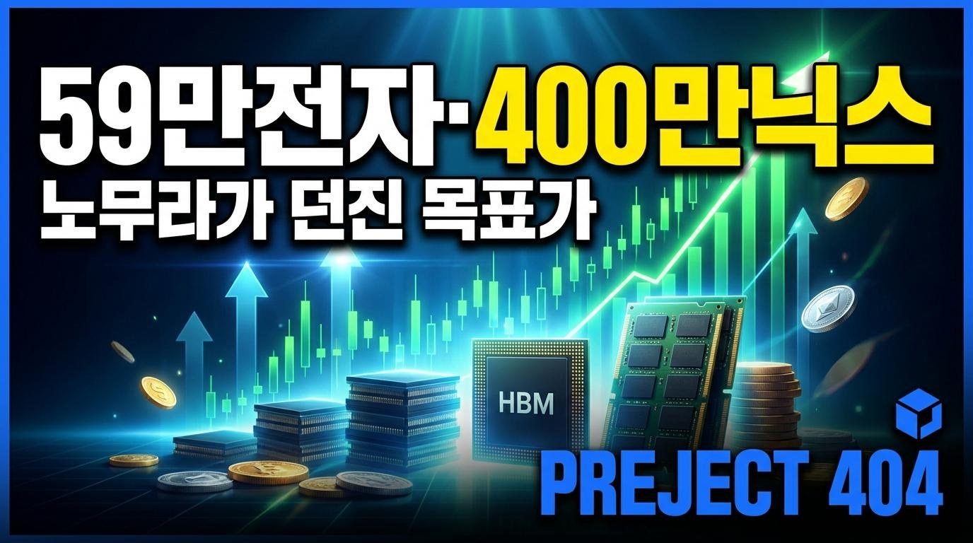 노무라 '59만전자·400만닉스' 던졌다 — 반도체 랠리 다시 불붙나